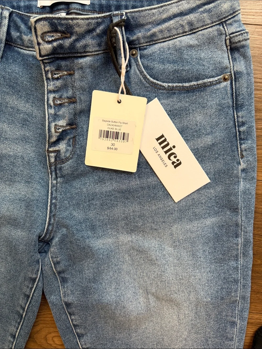 Mica Light Wash Denim Jean Shorts for Women